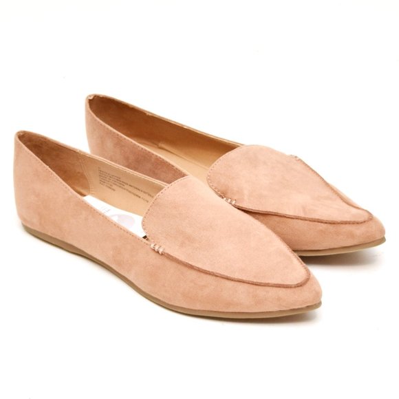 Suede Loafers Womens Sz 1 Micah Pink 